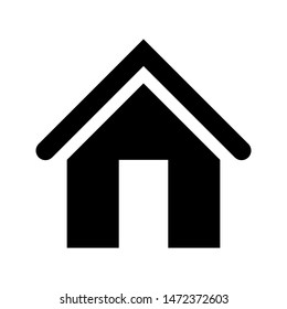 Home vector icon illustration sign, simple icon