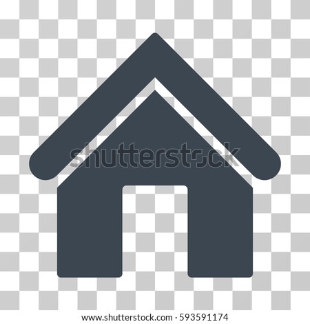 Home vector icon. Illustration style is flat iconic smooth blue symbol on a transparent background.