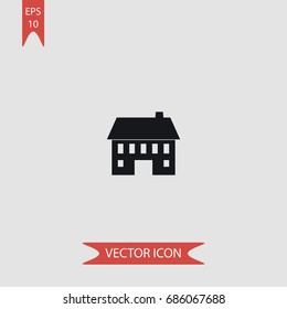 A home vector icon, illustration symbol 