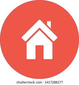 Home vector  icon image to be used in web applications, mobile applications and print media. A symbol of a house.