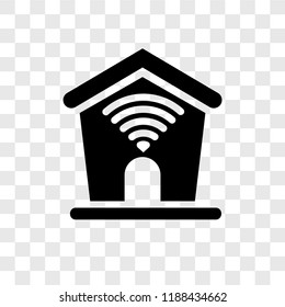 Home vector icon isolated on transparent background, Home transparency logo concept