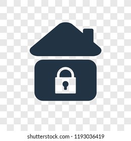 Home vector icon isolated on transparent background, Home transparency logo concept
