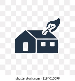 home vector icon isolated on transparent background, home transparency concept can be used web and mobile