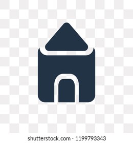 Home vector icon isolated on transparent background, Home transparency concept can be used web and mobile