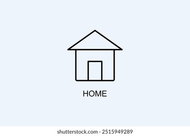 Inicio Icono de Vector o logotipo Ilustración