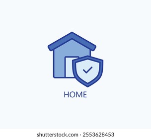 Home vector, icon or logo sign symbol illustration