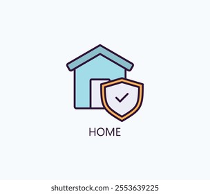 Home Vector, Icon Or Logo Sign Symbol Illustration