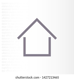 Home Vector icon . Lorem Ipsum Illustration design