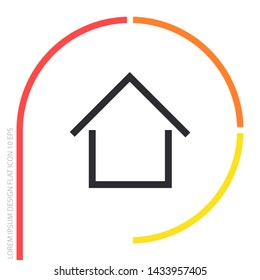 Home Vector icon . Lorem Ipsum Illustration design