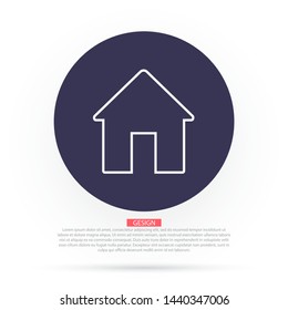 Home Vector icon . Lorem Ipsum Illustration design