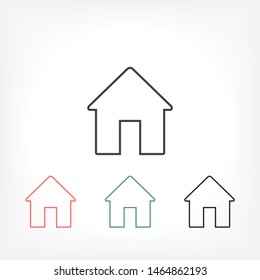 Home Vector icon . Lorem Ipsum Illustration design