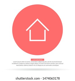 Home Vector icon . Lorem Ipsum Illustration design