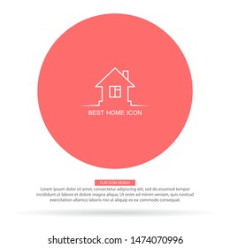 Home Vector icon . Lorem Ipsum Illustration design