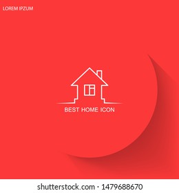 Home Vector icon . Lorem Ipsum Illustration design