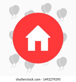 Home Vector icon . Lorem Ipsum Illustration design