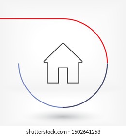 Home Vector icon . Lorem Ipsum Illustration design
