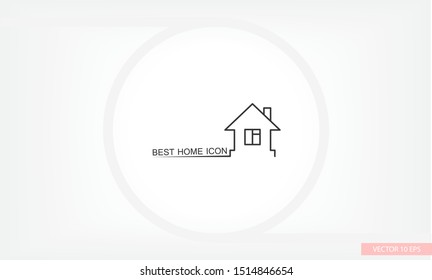 Home Vector icon . Lorem Ipsum Illustration design