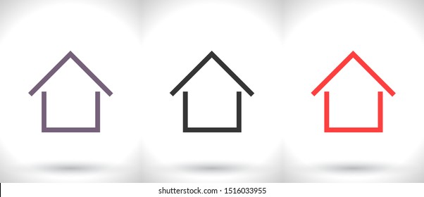 Home Vector icon . Lorem Ipsum Illustration design