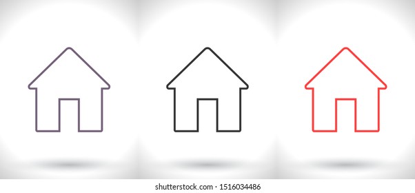Home Vector icon . Lorem Ipsum Illustration design