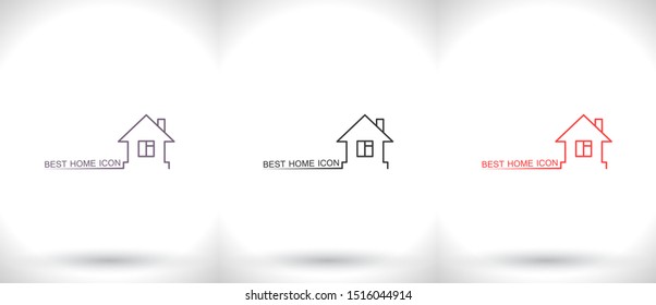 Home Vector icon . Lorem Ipsum Illustration design