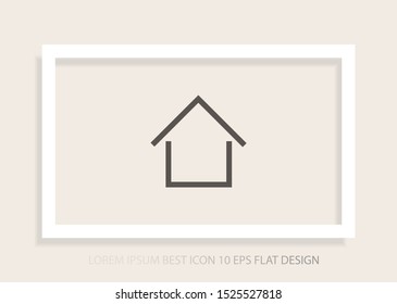 Home Vector icon . Lorem Ipsum Illustration design