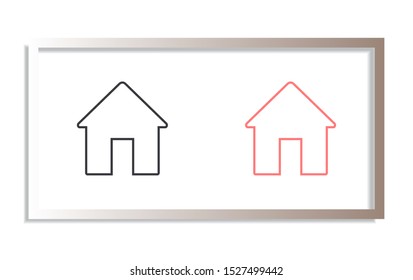 Home Vector icon . Lorem Ipsum Illustration design