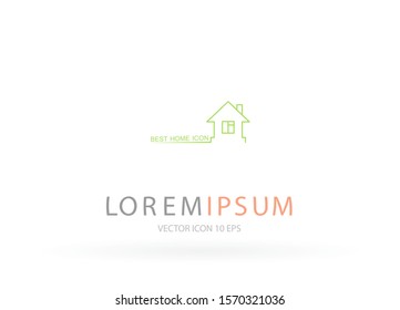 Home Vector icon . Lorem Ipsum Illustration design