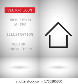 Home Vector icon . Lorem Ipsum Illustration design