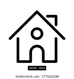 Home vector icon modern and simple flat symbol for web site, mobile,logo, app, UI