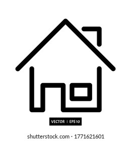 Home vector icon modern and simple flat symbol for web site, mobile,logo, app, UI