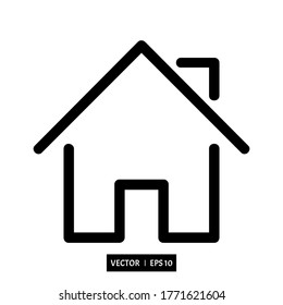 Home vector icon modern and simple flat symbol for web site, mobile,logo, app, UI