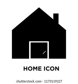 Home vector icon on white background, house or home symbol