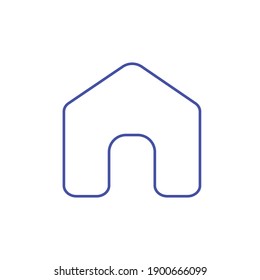 icono del vector del hogar sobre fondo blanco para diseño web y gráfico  