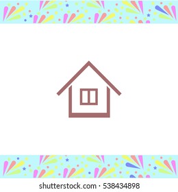 Home vector icon on white background. Isolated illustration. Business picture.