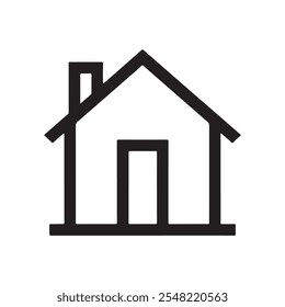 Home vector icon. Home page icon. Simple house symbols. Building icon. Vector illustration.