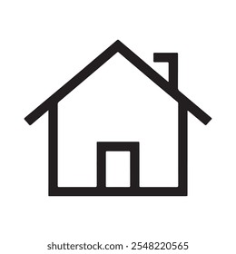 Home vector icon. Home page icon. Simple house symbols. Building icon. Vector illustration.