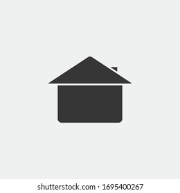 Startsymbol für Wohn- und Smartphone-Vektorillustration