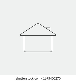 Startsymbol für Wohn- und Smartphone-Vektorillustration