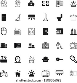 home vector icon set such as: nutrition, neighborhood, unlock, mirror, espresso, gaming, company, vacuum, relax, lock, cinema, telephone, ice, mouse, gamepad, drain, comfortable, care, beverage