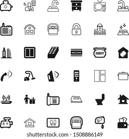 home vector icon set such as: privacy, view, stove, off, switch, broom, lock, board, open, architector, badge, ironing, locker, manager, architectural, wiper, display, label, screen, clear, gateway