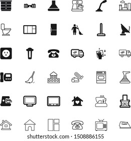 home vector icon set such as: learn, eps10, power, towel, abstract, rag, cleanup, craft, burning, maid, microphone, pc, entertainment, tidy, hygiene, bidet, surface, plug, ironing, chores, gesture