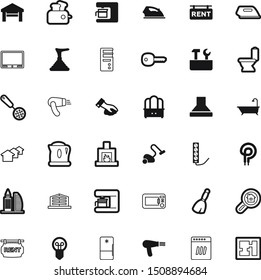 home vector icon set such as: search, secret, network, cpu, winter, company, nobody, brown, comfort, repair, family, burning, screwdriver, dish, lavatory, meal, broomstick, safe, find, flatiron, gate