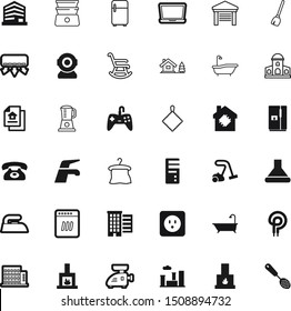 home vector icon set such as: igloo, climate, chalet, fun, telephone, message, laptop, transparent, device, sale, beauty, outlet, job, cleanup, brush, cooker, document, eat, push, quality, firepit
