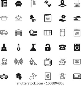 home vector icon set such as: location, fresh, paw, architectural, mat, router, gamepad, summer, dinner, pipe, winter, oven, color, burn, wave, support, frame, doorbell, shopping, residence, gaming