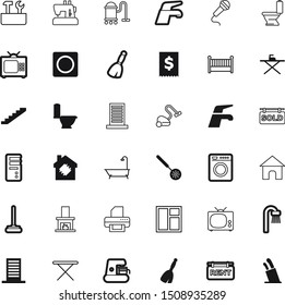 home vector icon set such as: advertisement, stylish, empty, exterior, maker, texture, spoon, dinner, high, ball, quality, fashion, outdoors, fire, decoration, door, caffeine, winter, plumbing, block