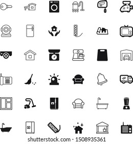 home vector icon set such as: bucket, hot, balance, shipping, keeping, password, cup, isometric, weighing, room, carafe, color, weight, structure, station, drum, sketch, dial, glowing, unlock, zone