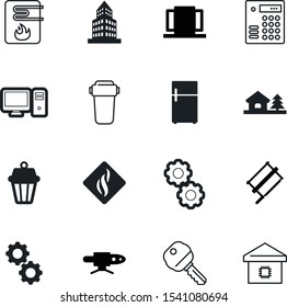 home vector icon set such as: device, graphic, board, cloud, refrigerator, access, code, fridge, success, hotel, flame, smoke, pc, elegance, cigarette, bucksaw, front, secret, saw, landscaping
