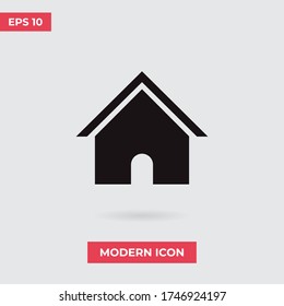 Home vector icon, simple sign for web site and mobile app.