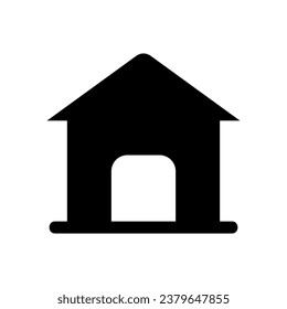 Home vector icon in solid style