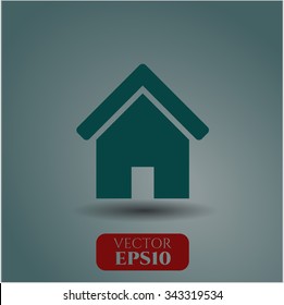 Icono o símbolo del vector del hogar
